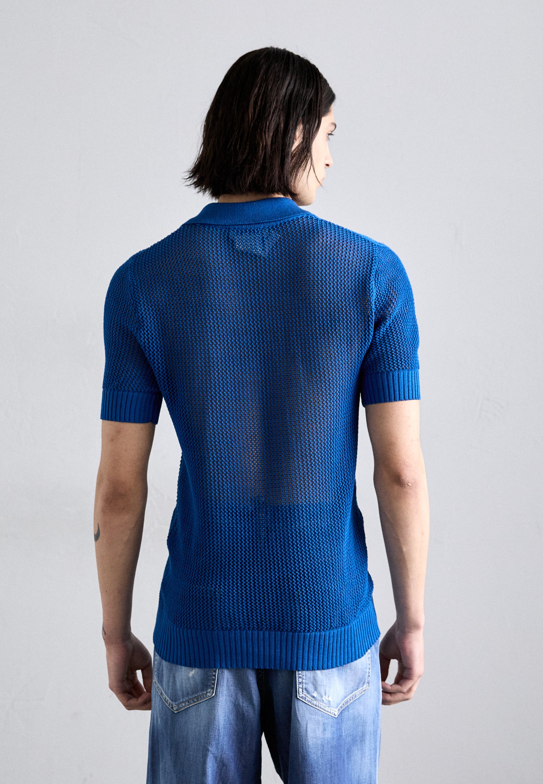 Tシャツ・カットソー DSQUARED Dark Blue Wool Polo Shirt DSQUARED2 | Midnight blue Men's Polo Shirt | YOOX
