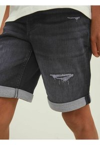 Jack & Jones Junior RICK ICON - Jeansshorts - black denim
