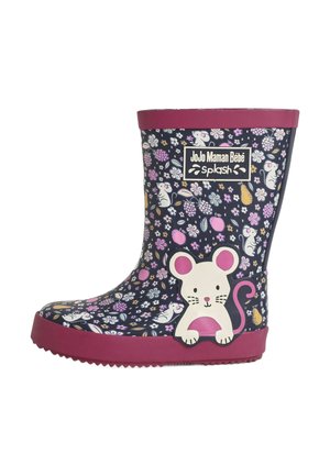 FRUIT AND MOUSE FLORAL PRINT REGULAR FIT - Gummistøvler - purple mouse