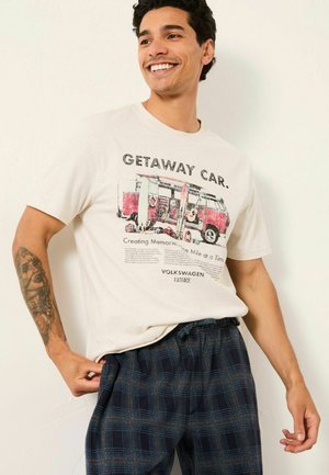 REGULAR FIT - VW GETAWAY CAR GRAPHIC  - Print T-shirt - natural