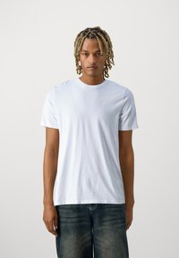 Hollister Co. CREW CORE 3 PACK - Βασικό μπλουζάκι - white/grey/black
