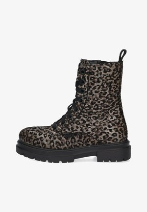 Lace-up ankle boots - zwart