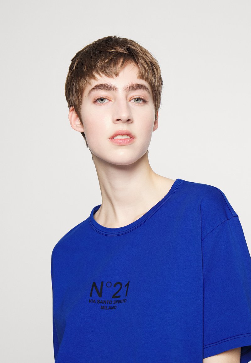 Damen Bekleidung | N°21 T-Shirt print blu/viola/blau - EN31145 Damen Bekleidung | N°21 T-Shirt print blu/viola/blau - EN31145
