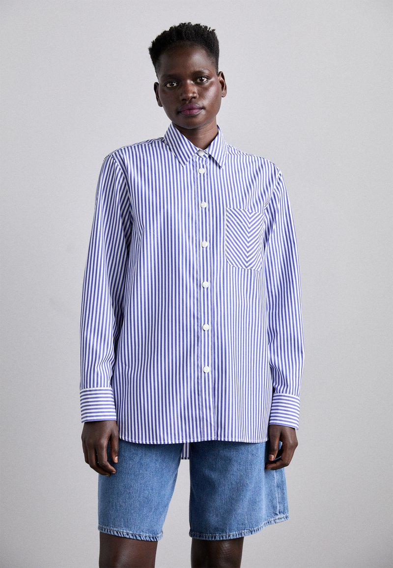 rag & bone MAXINE BUTTON DOWN - Pogājama blūze - blu