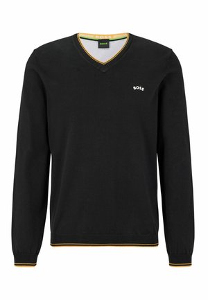 Stickad tröja - black