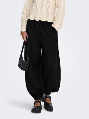 JDY PALOMA MW WVN EXP - Pantalones - black