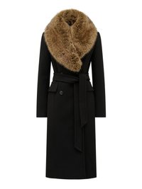 CHELSEA COLLAR COAT - Manteau classique - black/camel