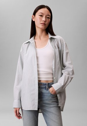 STRIPED  - Skjortebluser - aqua blue