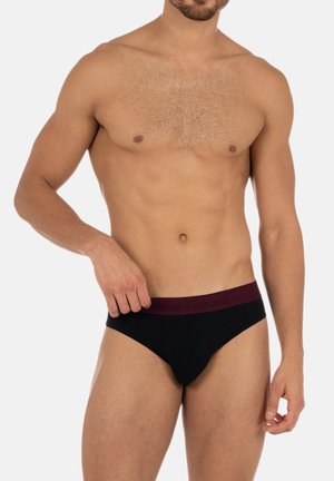 Bruno Banani 4ER PACK FLOWING - Alushousut - schwarz dunkelrot