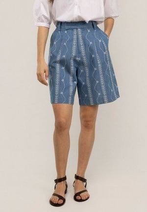 El Ganso, BERMUDA YASMINE DENIM BORDADOS - Shorts vaqueros - azul
