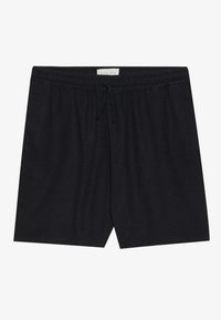 LINEN MIX - Lühikesed püksid - black