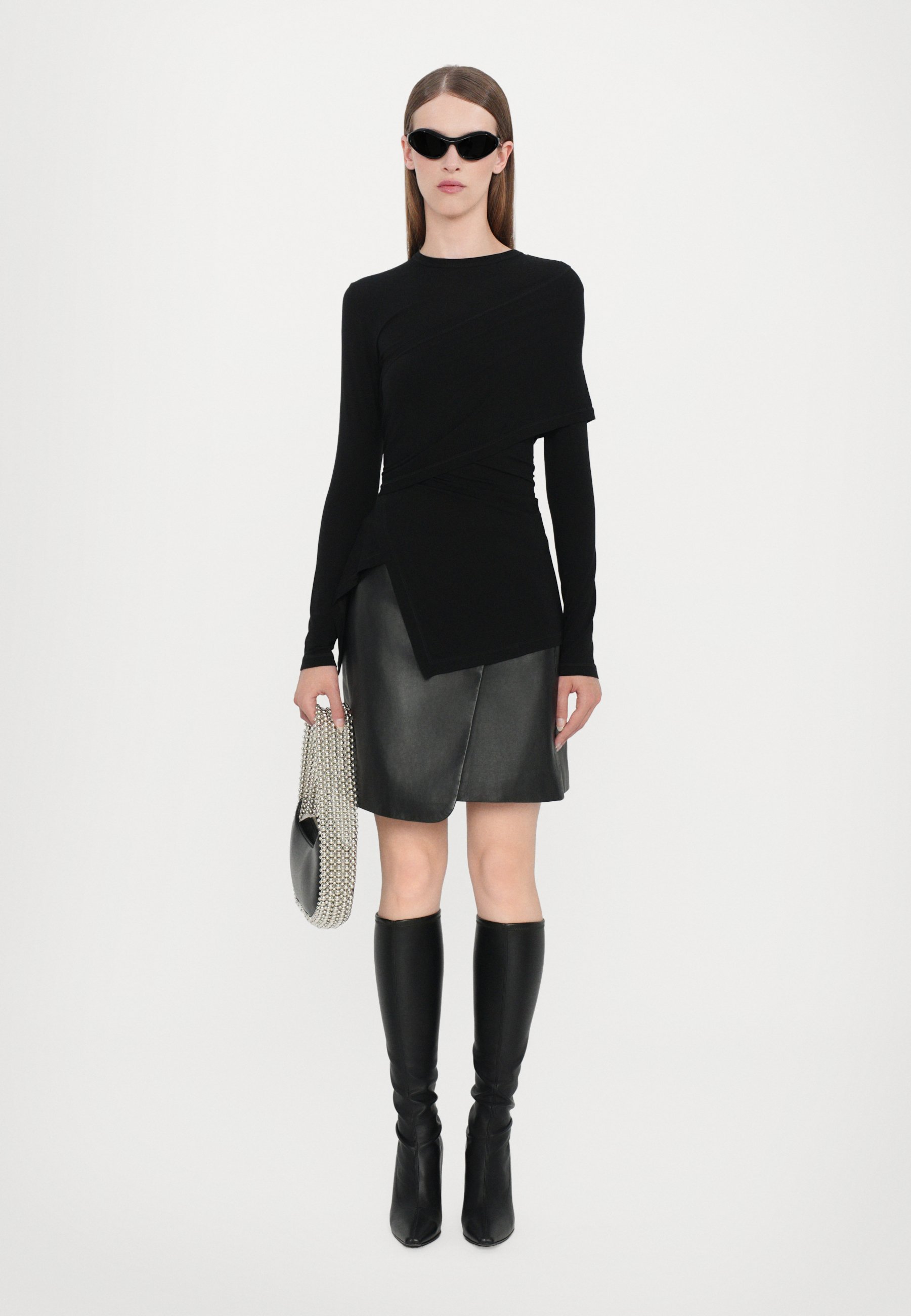 Helmut Lang PROTECTION - Long sleeved top - black - Zalando.co.uk
