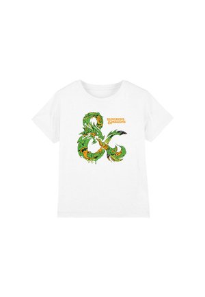 DUNGEONS AND DRAGONS MONSTER LOGO - Print T-shirt - white
