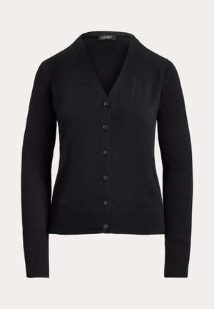 Lauren Ralph Lauren, V-NECK CARDIGAN - Ζακέτα - black