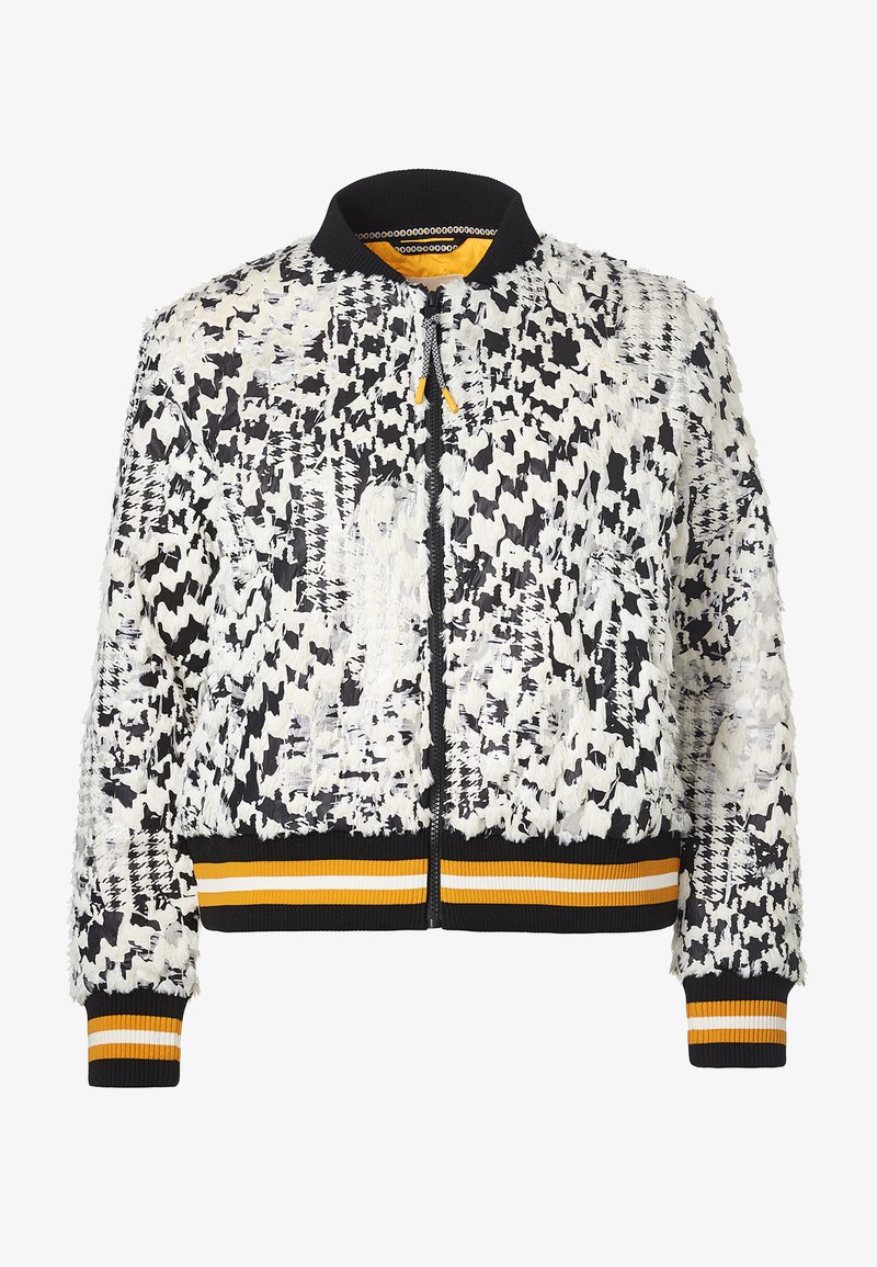 Looks By Wolfgang Joop Bomberjacke Schwarz Weiss Orange Mehrfarbig Zalando De