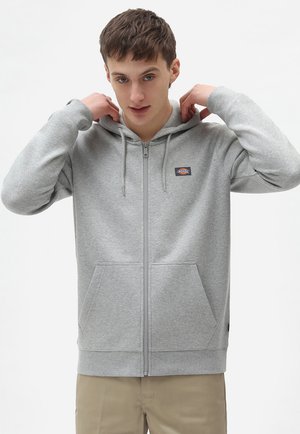 Dickies OAKPORT - Sweater met rits - grey melange