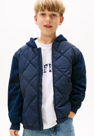 MIX MEDIA QUILTED JACKET - Chaqueta de entretiempo - dark night navy