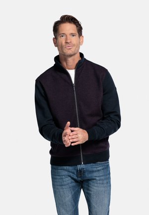 Sweater met rits - deep mauve