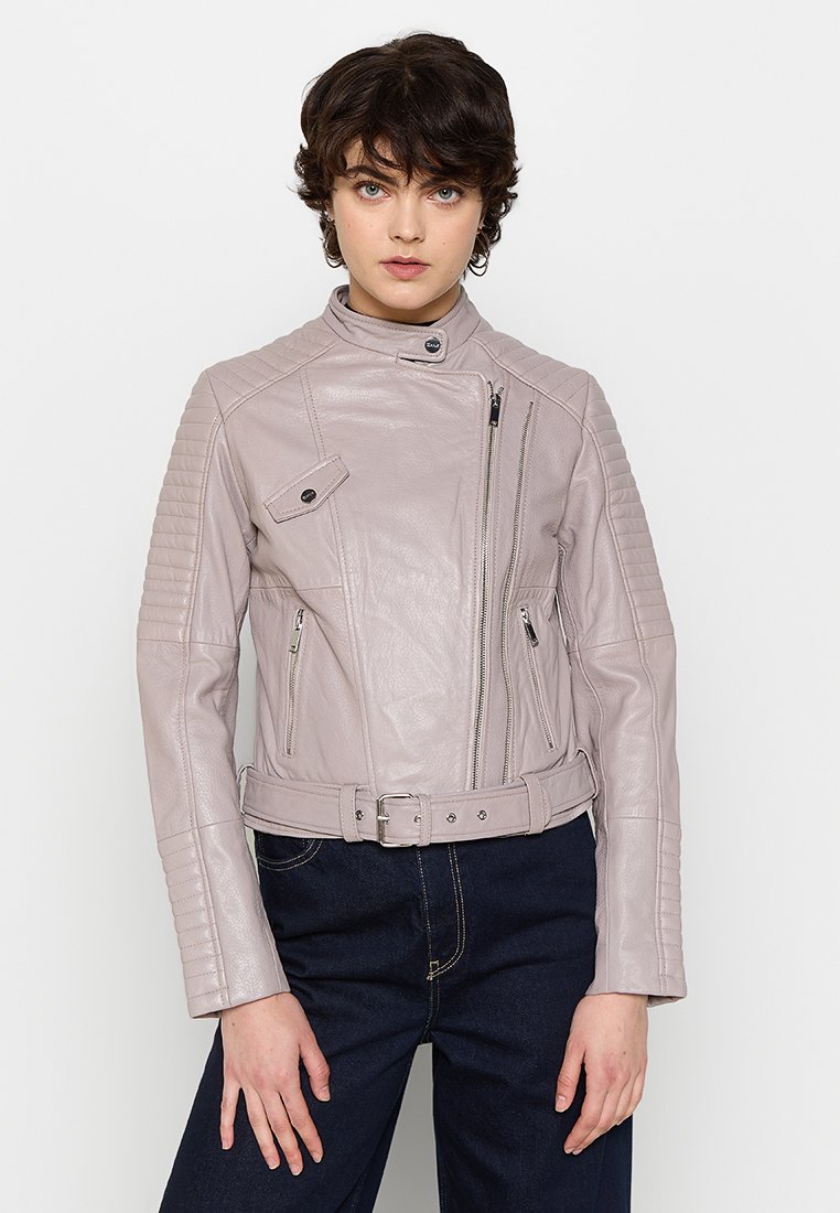 OCHNIK Leren jas grijs