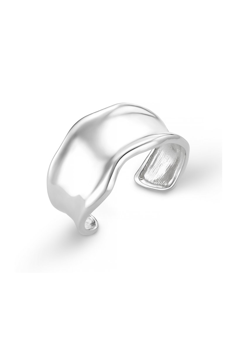 Orelia STATEMENT MOLTEN CUFF - Pulsera - silver-coloured