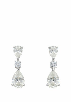 CLOTILDE MOISSANITE DROP - Earrings - silver-coloured