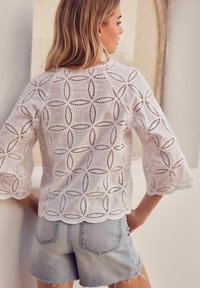 Next 3/4 SLEEVE  BRODERIE  REGULAR FIT - Camicetta - white