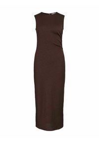 VILA VIDANNI ÄRMELLOSES - Robe fourreau - coffee bean