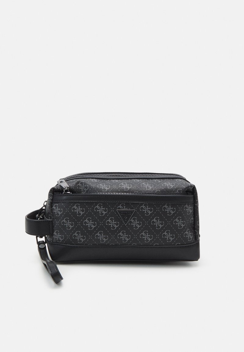 Guess VEZZOLA SMART BEAUTY CASE UNISEX - Wash bag - dark black