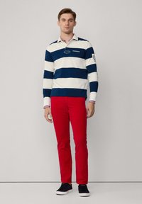 Façonnable IQON STRIPE RUGBY - Poloshirt - naval blue