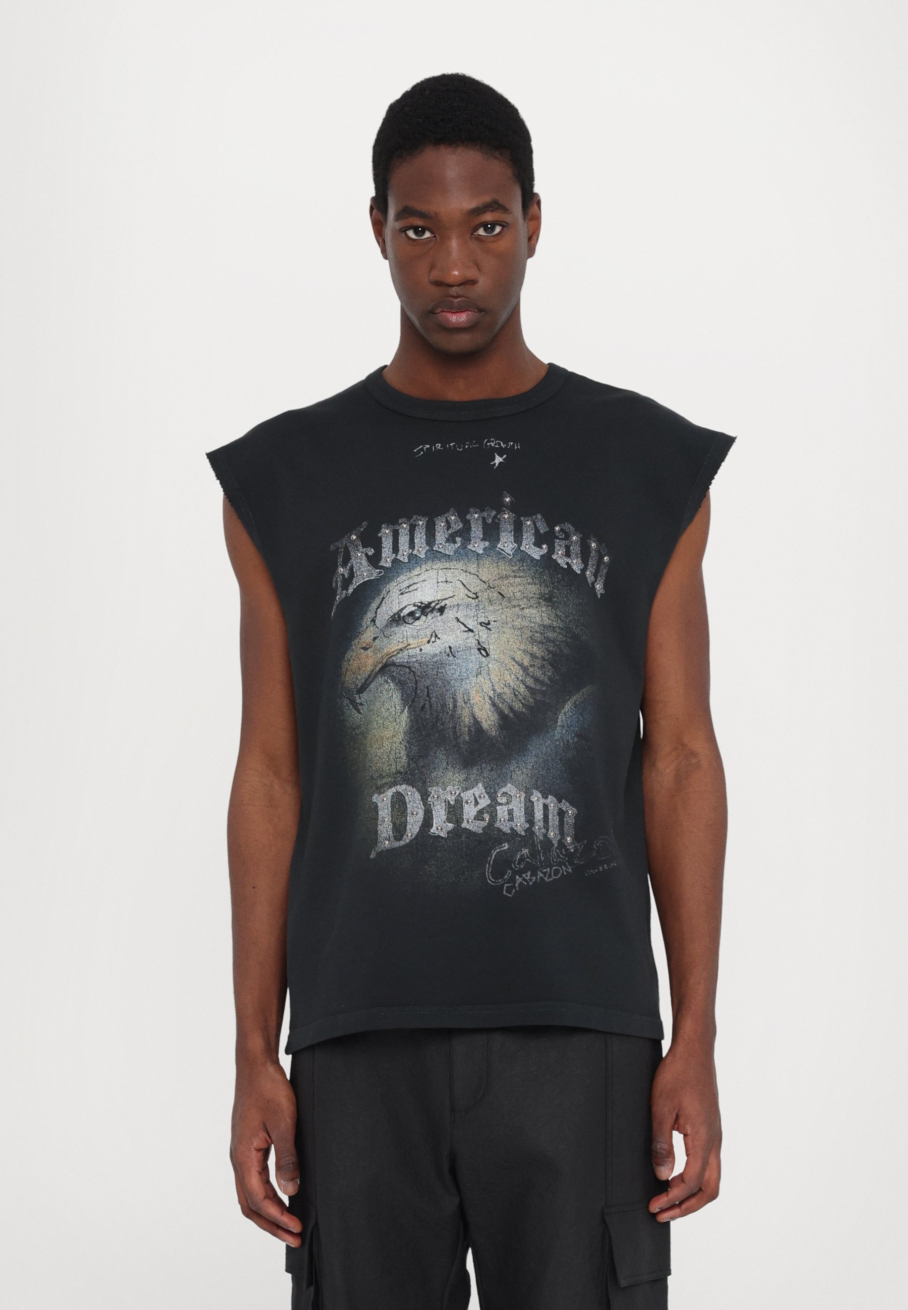 MISBHV AMERICAN DREAM MUSCLE TANK - Top - washed black