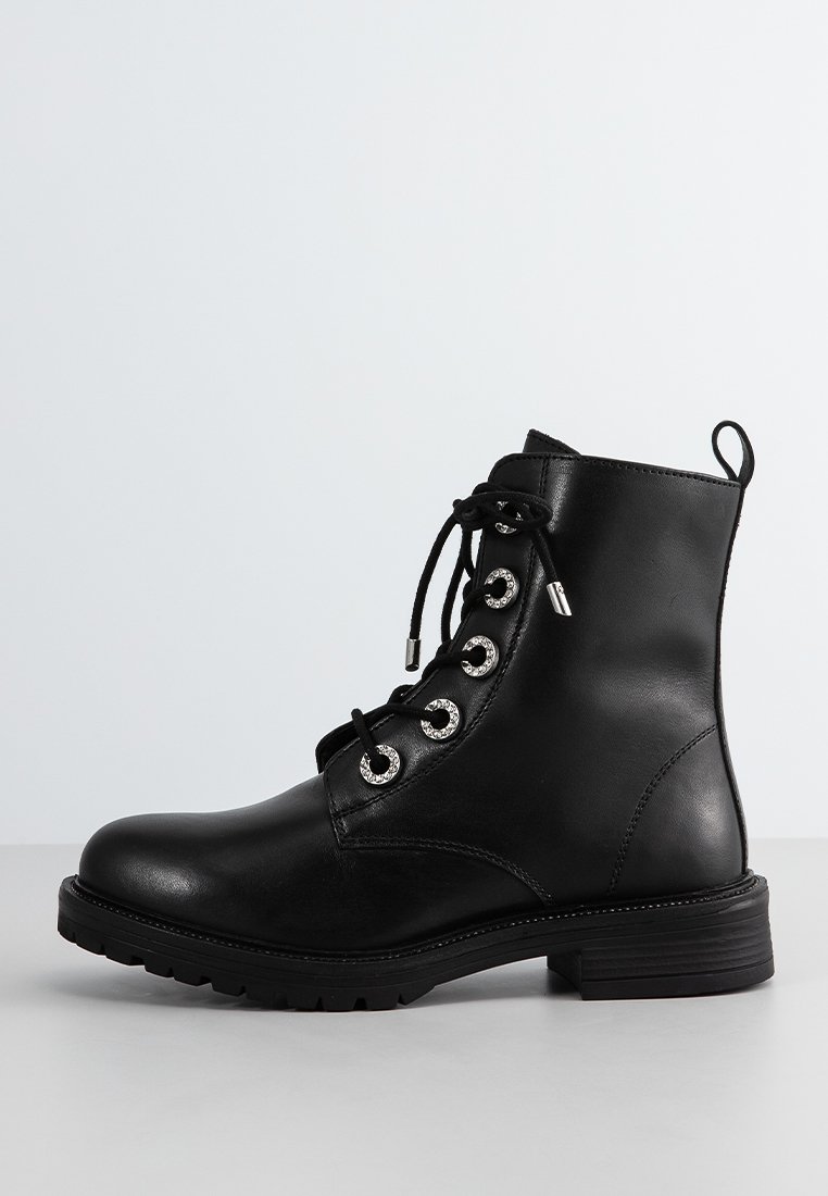 Dune London Veterboots zwart Dune London Veterboots zwart