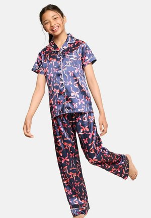 SET - Pyjama - navy blue bow