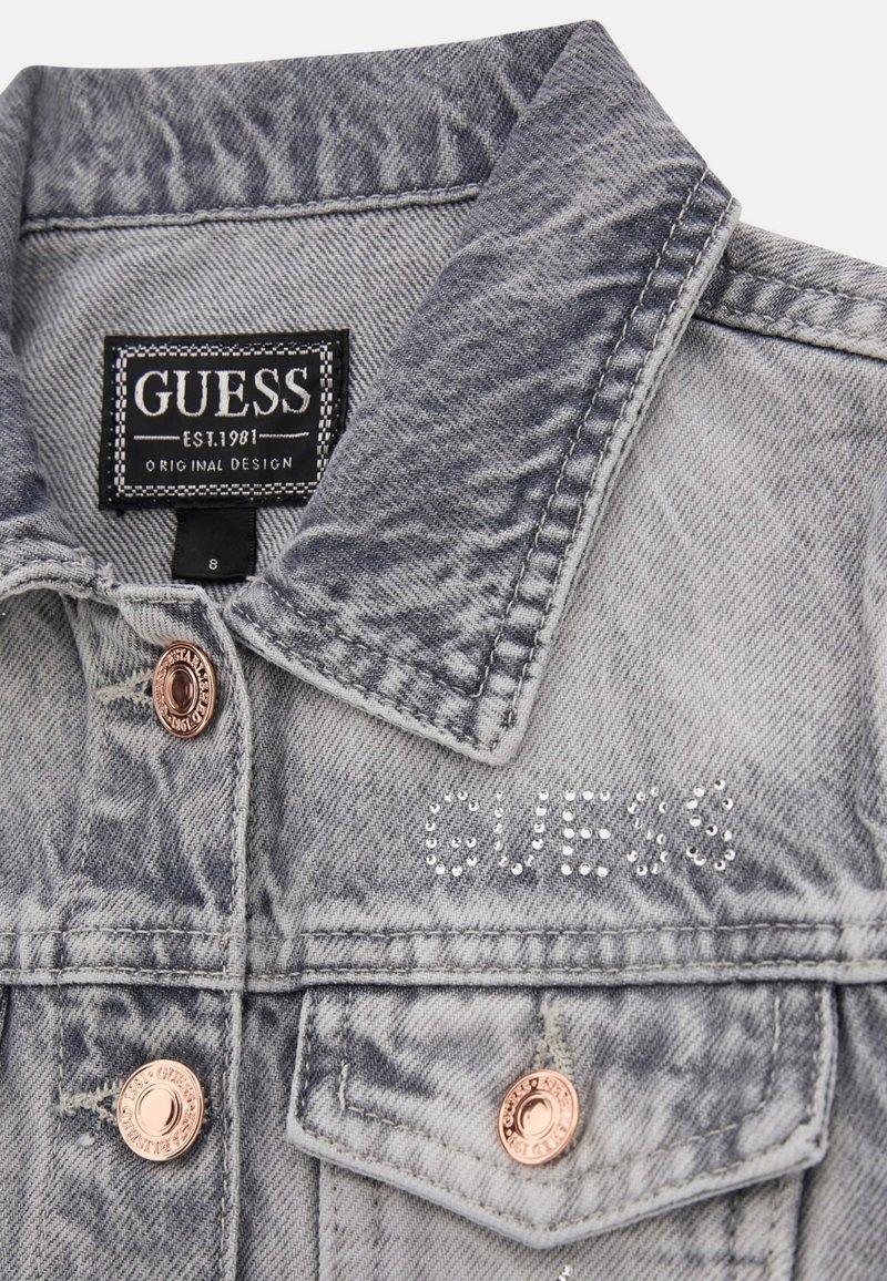 Guess STRASS Giacca di jeans grau/grigio Zalando
