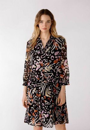 MIT PRINT - Shirt dress - black offwhite