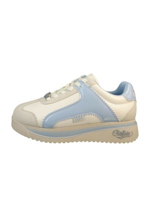 Trainers - cream blue white