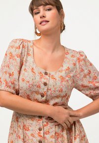 Ulla Popken Maxi šaty - melon rose