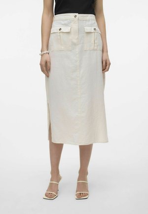 Vero Moda VMLUNA MIDI - A-lijn rok - birch