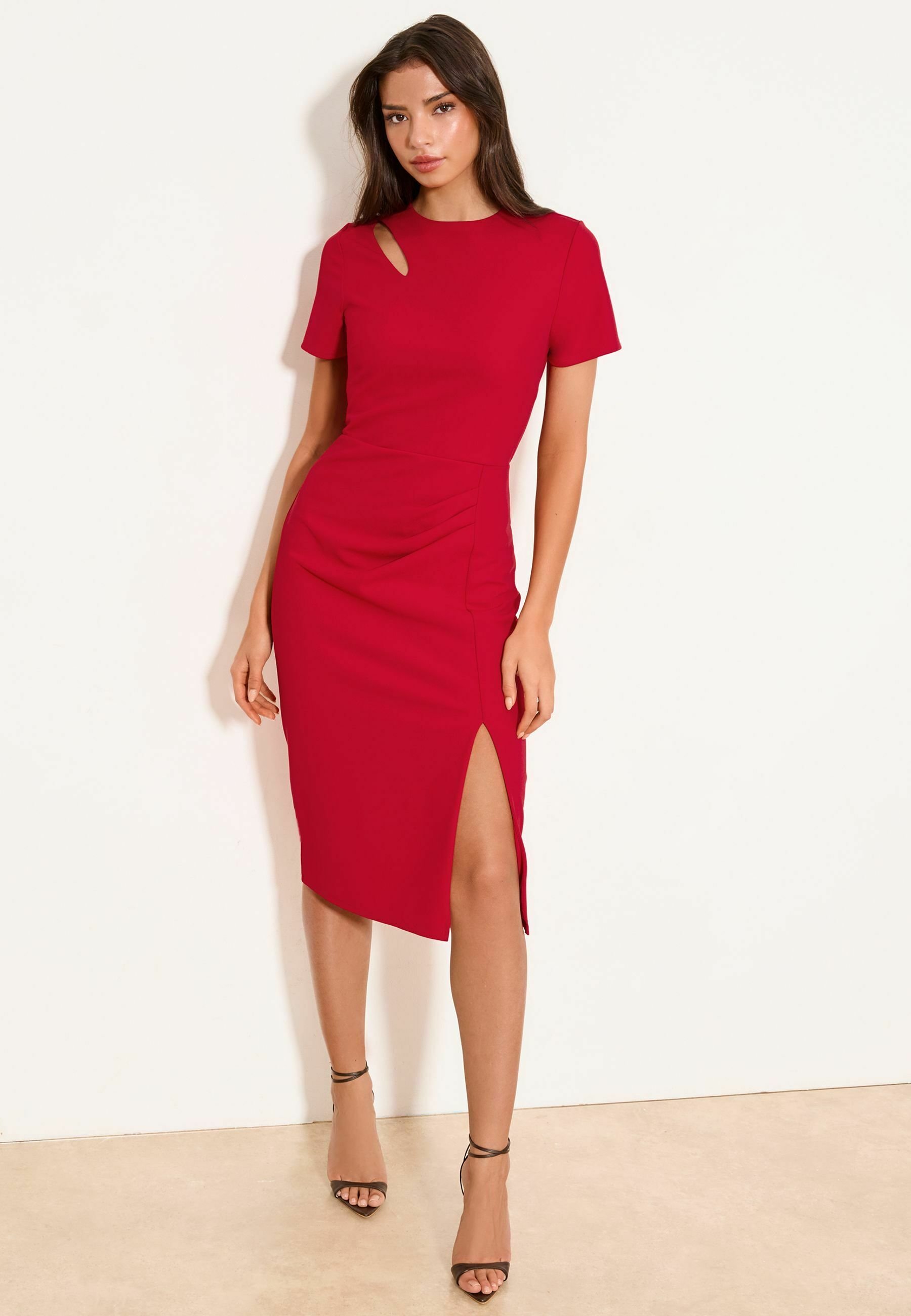 floral bodycon dress long Black and White Print Mesh Sleeve Midi truefit:root:rafelle-halter-mini-dress-brown Size:38 / 6 US This beautiful dress features V-neck Ruffle Bodycon Dress