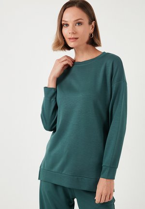 SOFT TOUCH - Collegepaita - dark green melange
