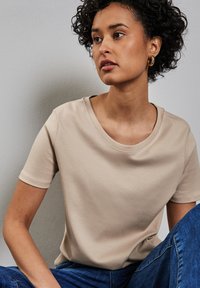 Street One Jednoduché tričko - beige