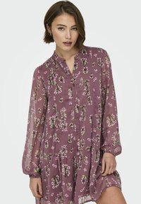 ONLY ONLEMILIE KURZES - Abito a camicia - rose brown