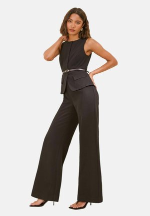 Friends Like These, REGULAR FIT - BELTED TAILORED 2 IN1 JUMPSUIT - Jumpsuit - black