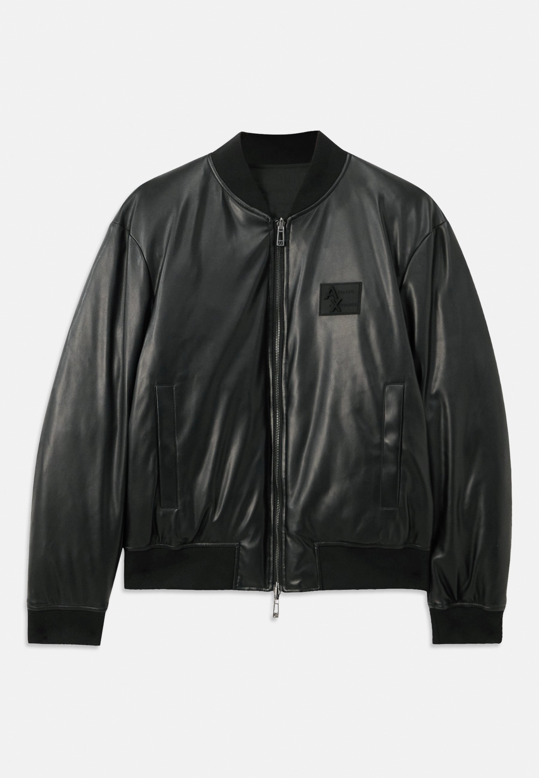 ジャケット・アウター archive ARMANI EXCHANGE Leather Jacket Armani Exchange Leather Biker Jacket | Black | FARFETCH ZA