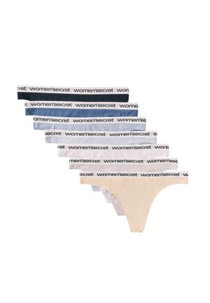 women'secret, WOMEN'SECRET SLIPS PACK OF 7 - Thong - white