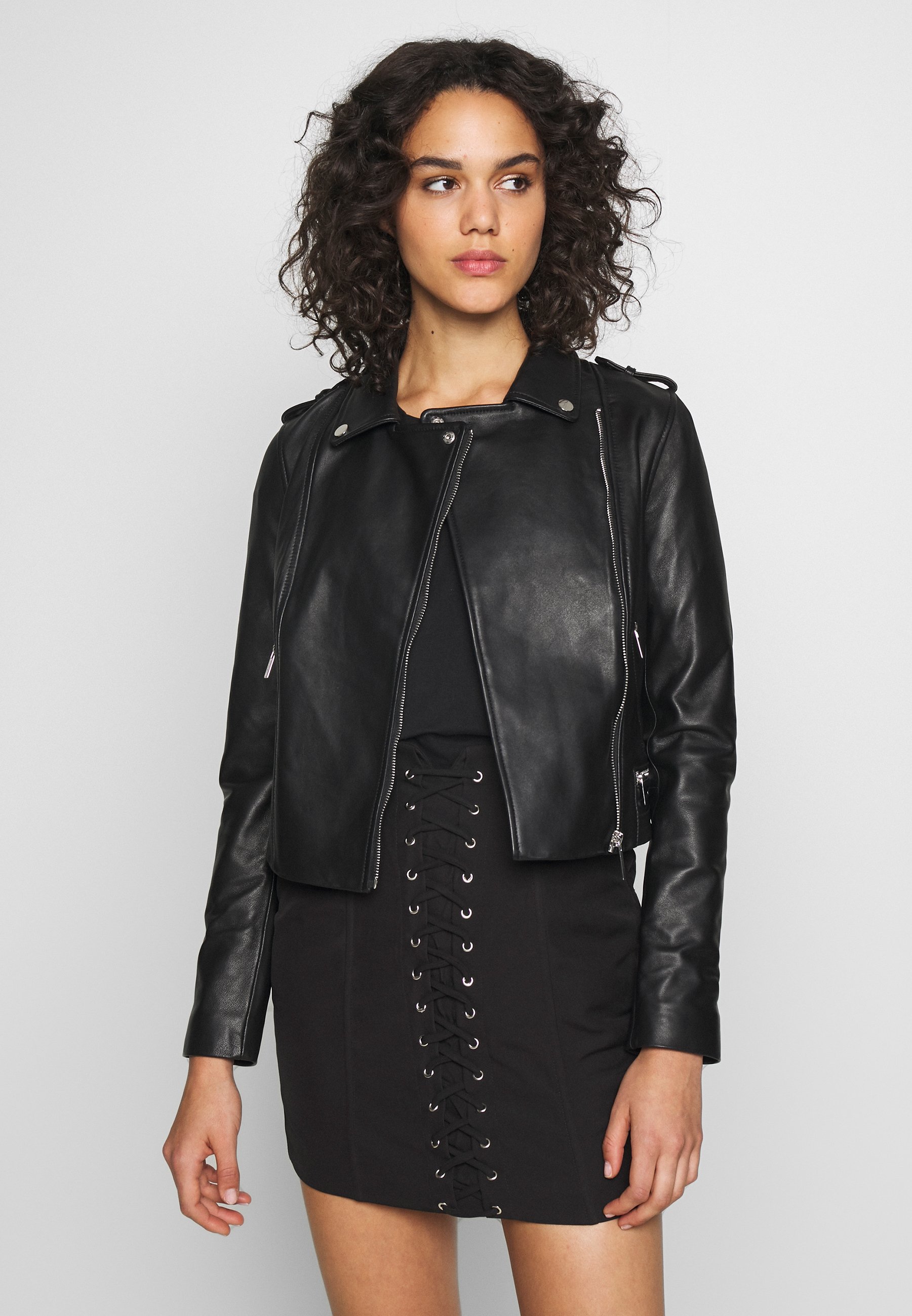 Morgan Veste en cuir noir ZALANDO.FR Morgan Veste en similicuir noir ZALANDO.FR