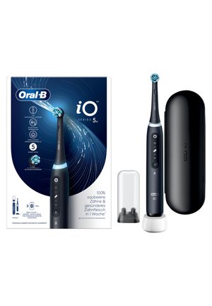 ORAL-B ELEKTRISCHE ZAHNBÜRSTE - IO 5 + REISEETUI - MATT BLACK - Electric toothbrush - matt black