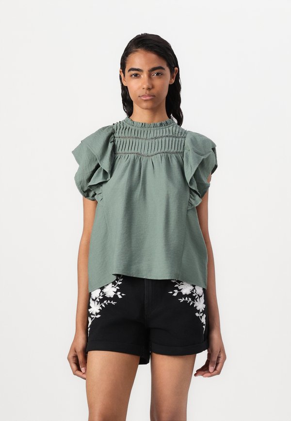 VMSUN FRILL - Blouse - laurel wreath