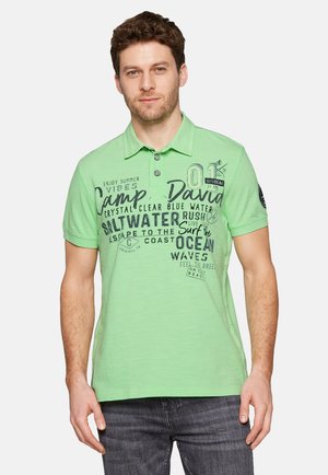 Camp David MIT LABEL-APPLIKATIONEN - Polo shirt - kiwi green