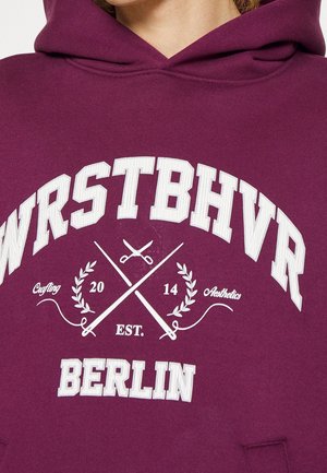 Sweat à capuche - bordeaux