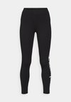 BASICS CROP LEGGINGS LARGE LOGO - Κολάν - black